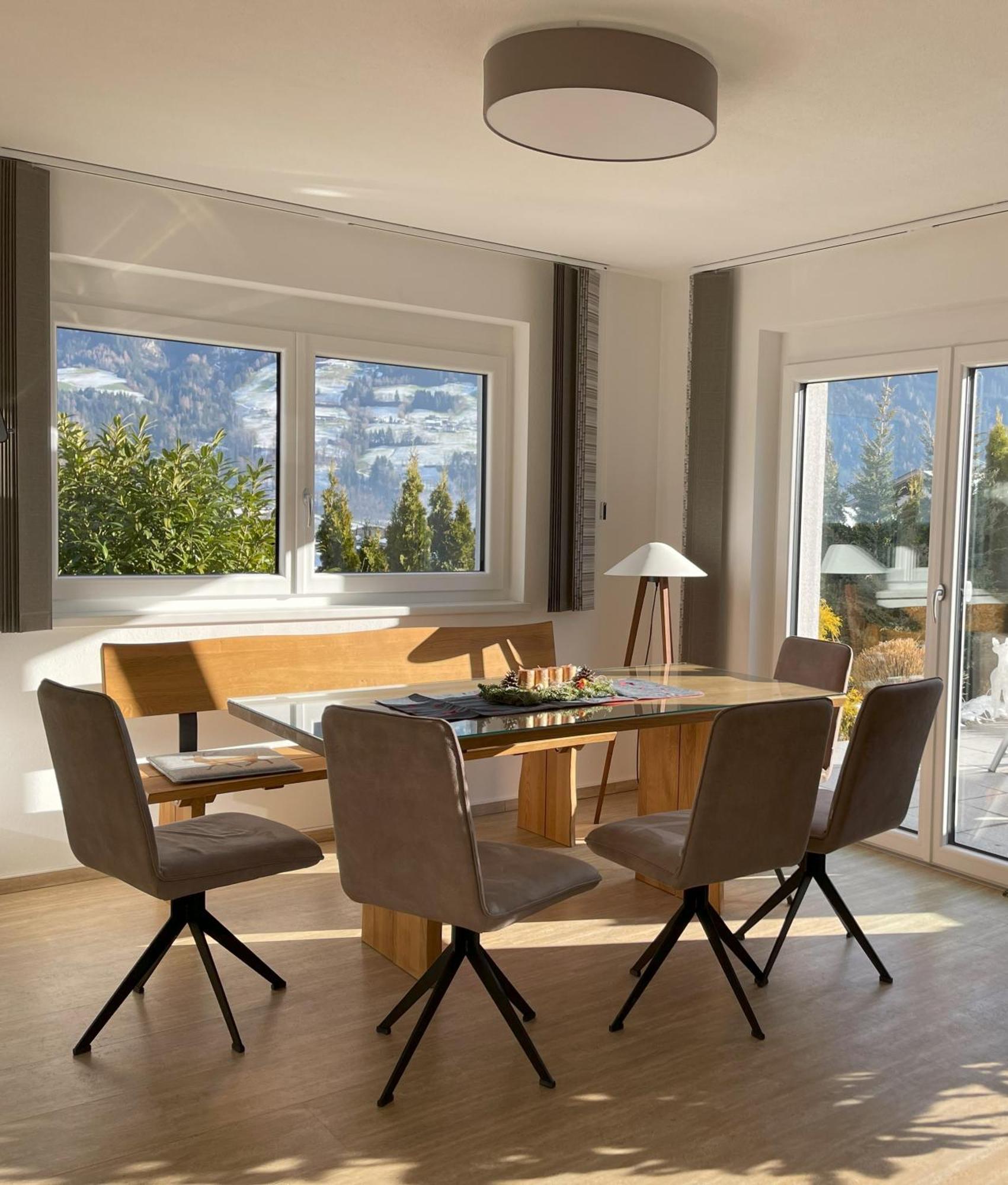 H21 - Modernes Ferienhaus 145Qm, 4Sz, Wellnessbereich Mit Sauna Und Dachterrasse Mit Panoramablick, Kuehlen Und Heizen Mit Geothermie Fügen Екстериор снимка