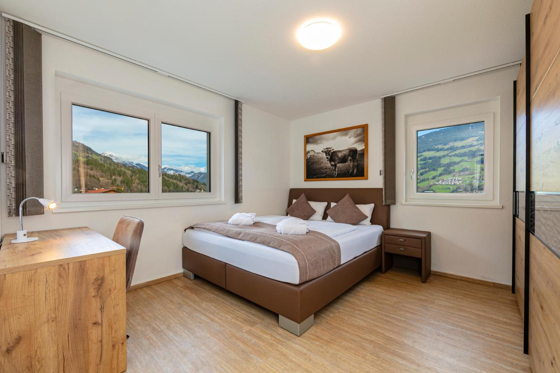 H21 - Modernes Ferienhaus 145Qm, 4Sz, Wellnessbereich Mit Sauna Und Dachterrasse Mit Panoramablick, Kuehlen Und Heizen Mit Geothermie Fügen Екстериор снимка